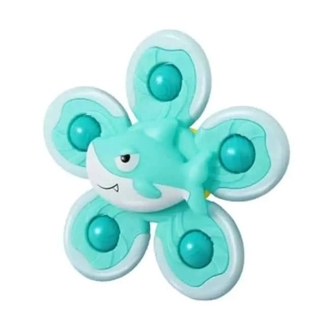 Fidtoy Jouet de bain rotatif pour baignoires – Jouet sensoriel rotatif à ventouse pour tout-petits et bébés