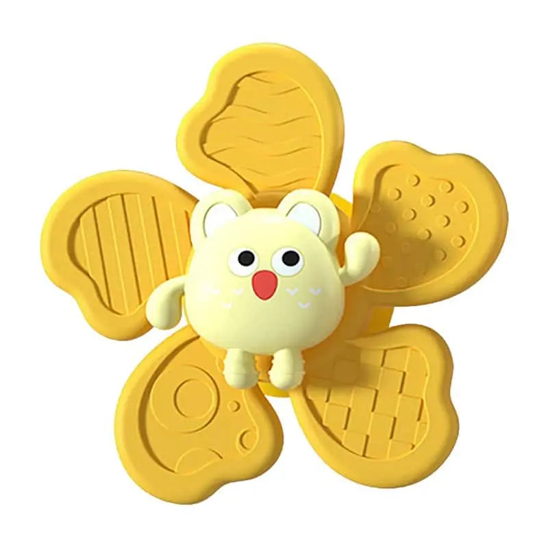 Fidtoy Jouet de bain rotatif pour baignoires – Jouet sensoriel rotatif à ventouse pour tout-petits et bébés