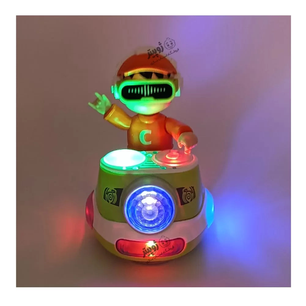Jouet de danse DJ Fidtoy avec lumières musicales et mouvement automatique