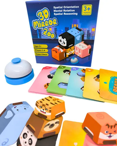 Fidtoy 3D Mirror Zoo Game for Animal Logic Learning