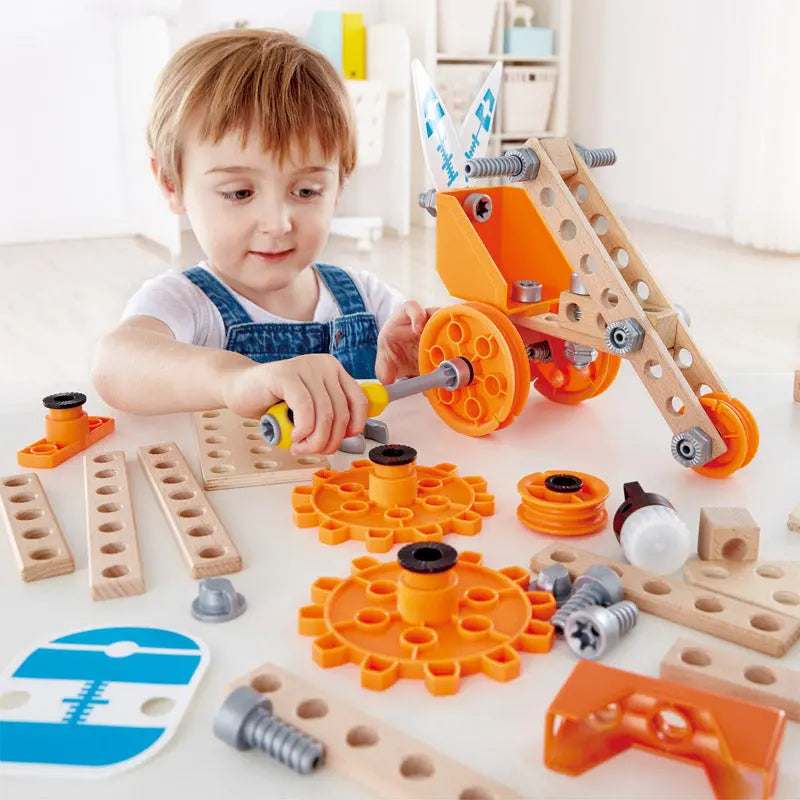 Fidtoy STEM Building Engineering Kit 57PCS Kids Construction Toy
