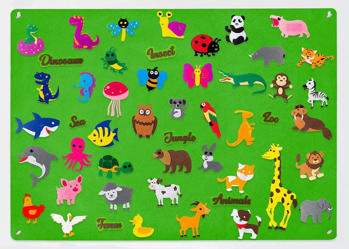 Fidtoy Interactive Farm Kit – Montessori Felt Board for Toddlers’ Storytelling & Early Learning