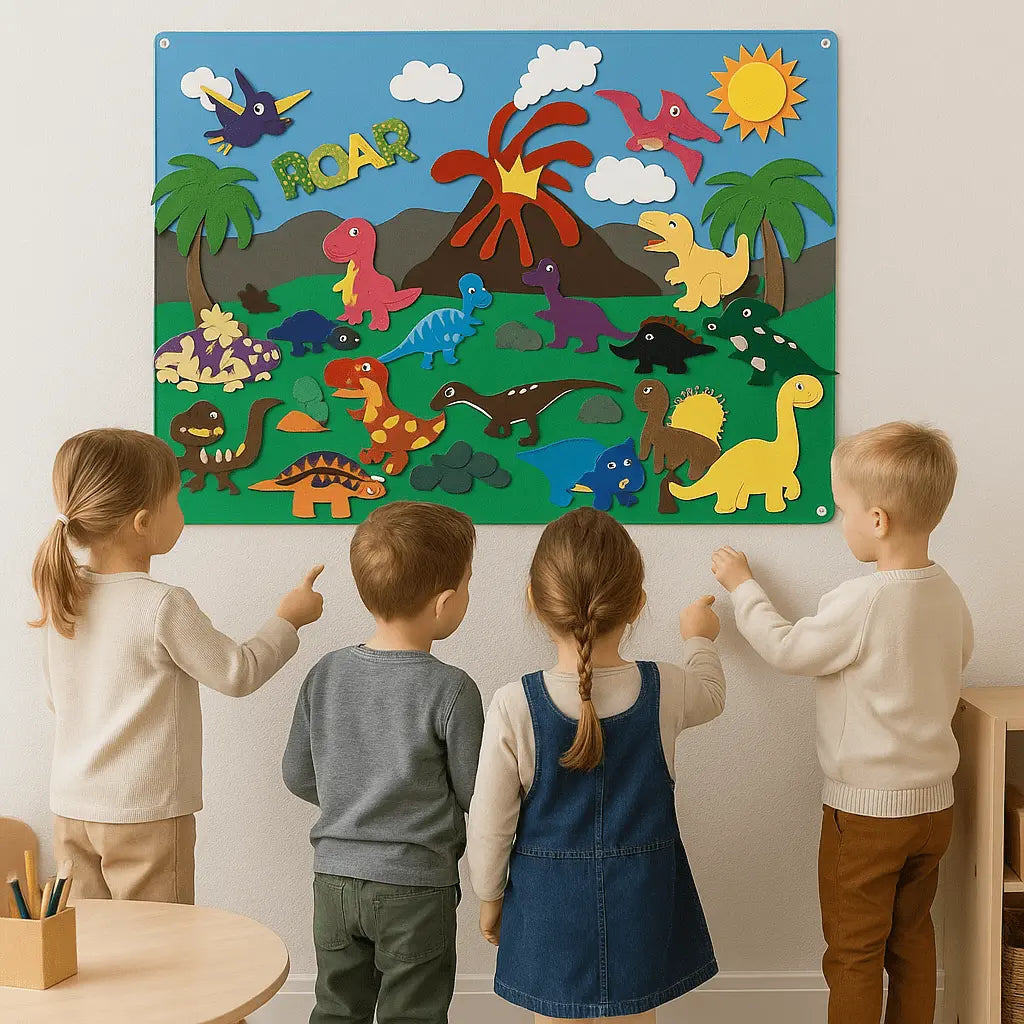 Fidtoy Interactive Farm Kit – Montessori Felt Board for Toddlers’ Storytelling & Early Learning