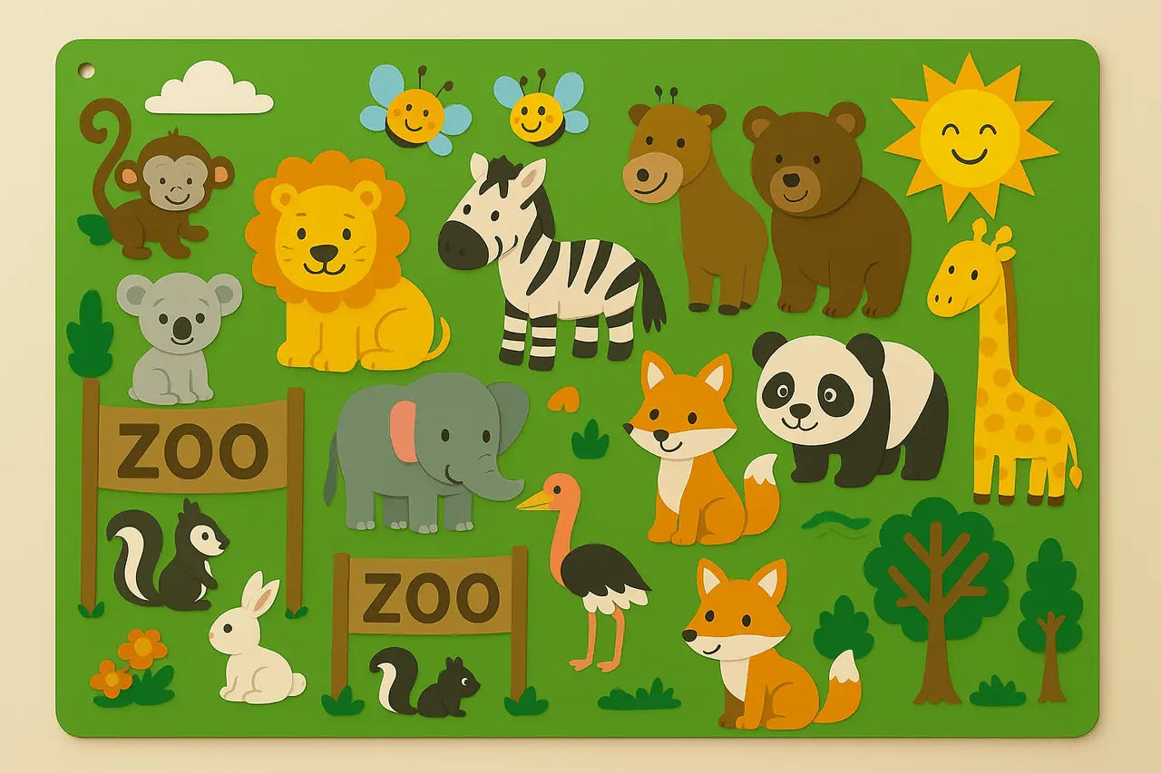 Fidtoy Interactive Farm Kit – Montessori Felt Board for Toddlers’ Storytelling & Early Learning
