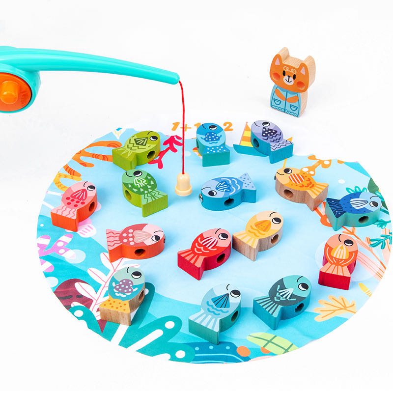 Wooden Magnetic Fishing and Counting Game- Mathematics toys