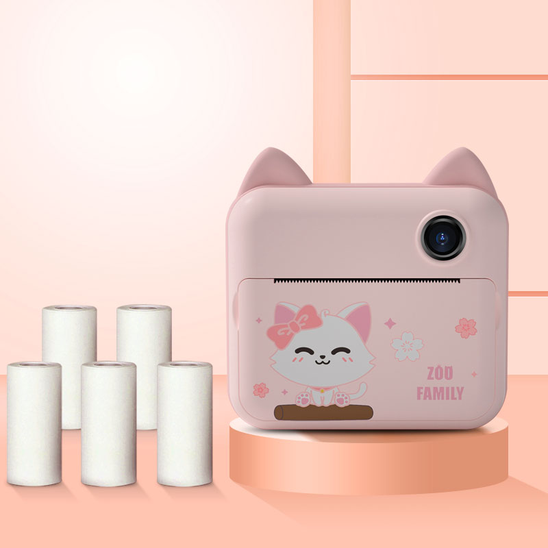 Cámara de impresión instantánea Fidtoy para niños – Cámara de fotos para niños pequeños con impresión térmica y coloreado creativo
