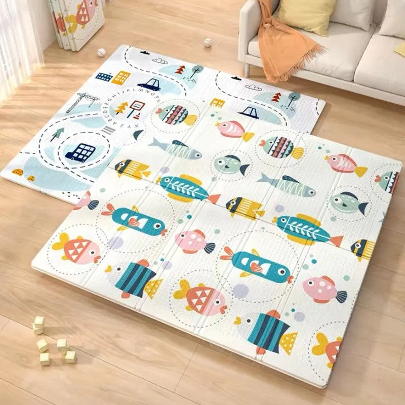 Alfombra de Juego Plegable para Bebés y Niños