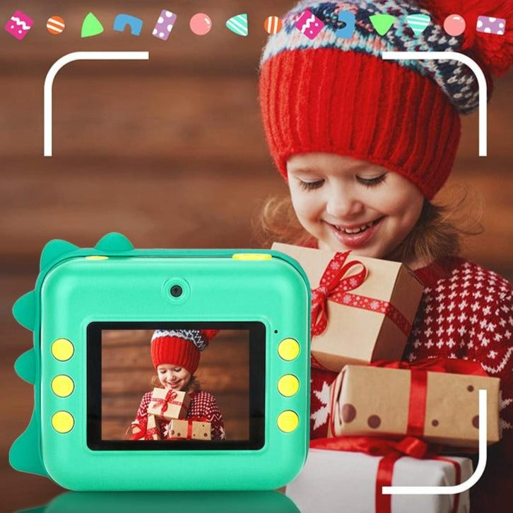 Cámara de impresión instantánea Fidtoy para niños – Cámara de fotos para niños pequeños con impresión térmica y coloreado creativo