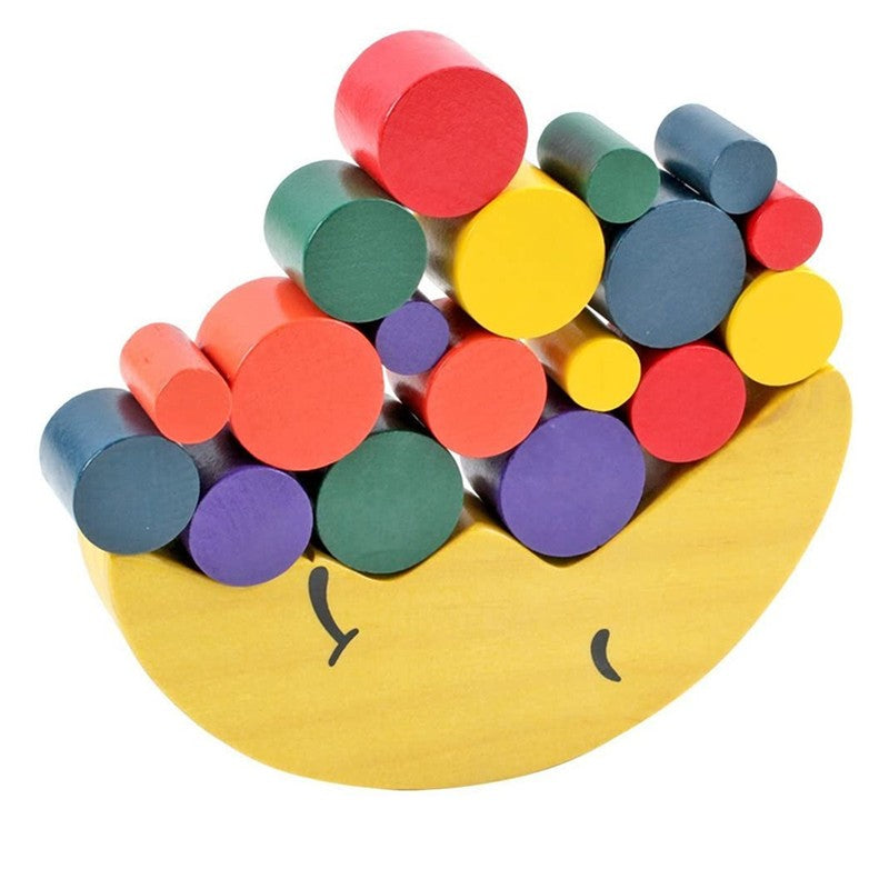 Fidtoy Jeu d'équilibre en bois « Lune » pour enfants – Jouet éducatif Montessori pour l'équilibre – À partir de 3 ans