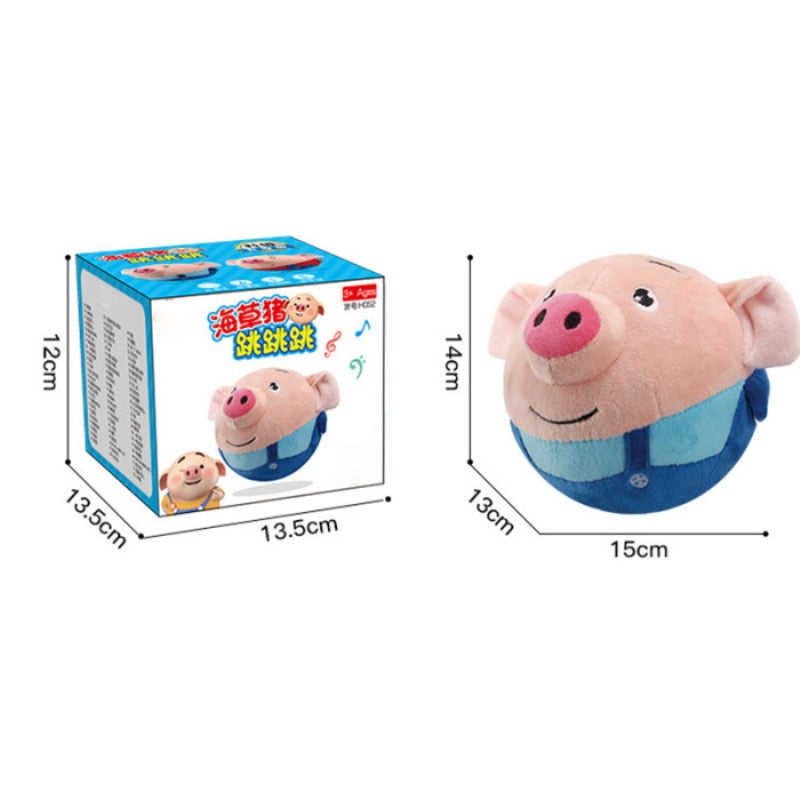 Jumping Piggy Ball™ | Bon pour l'exercice - Balle de jeu interactive