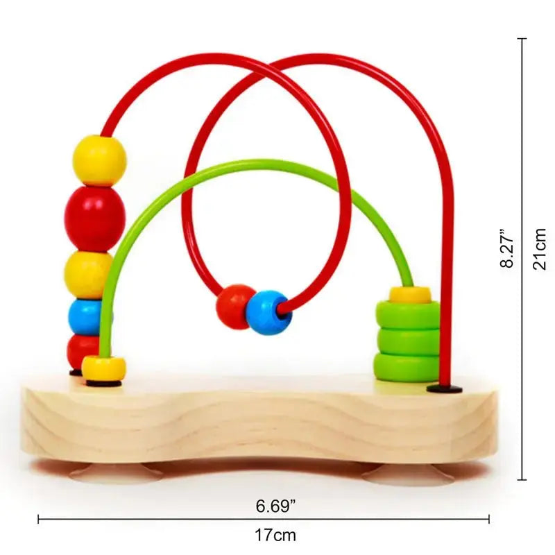 Fidtoy Jouet en Bois Labyrinthe Perles Jouet d'Éveil Bébé