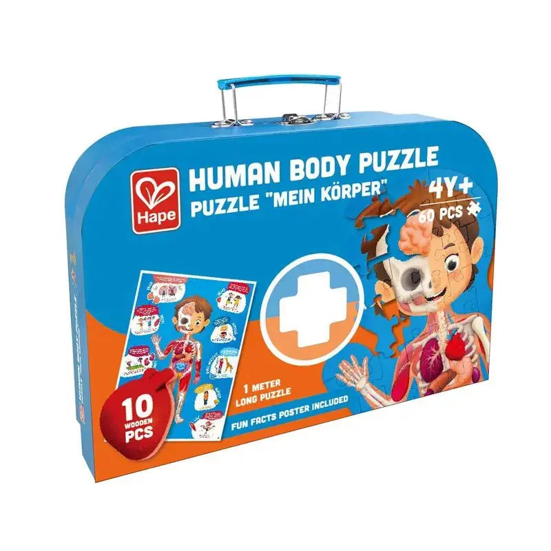 Rompecabezas del cuerpo humano Fidtoy, juguete educativo de anatomía para niños