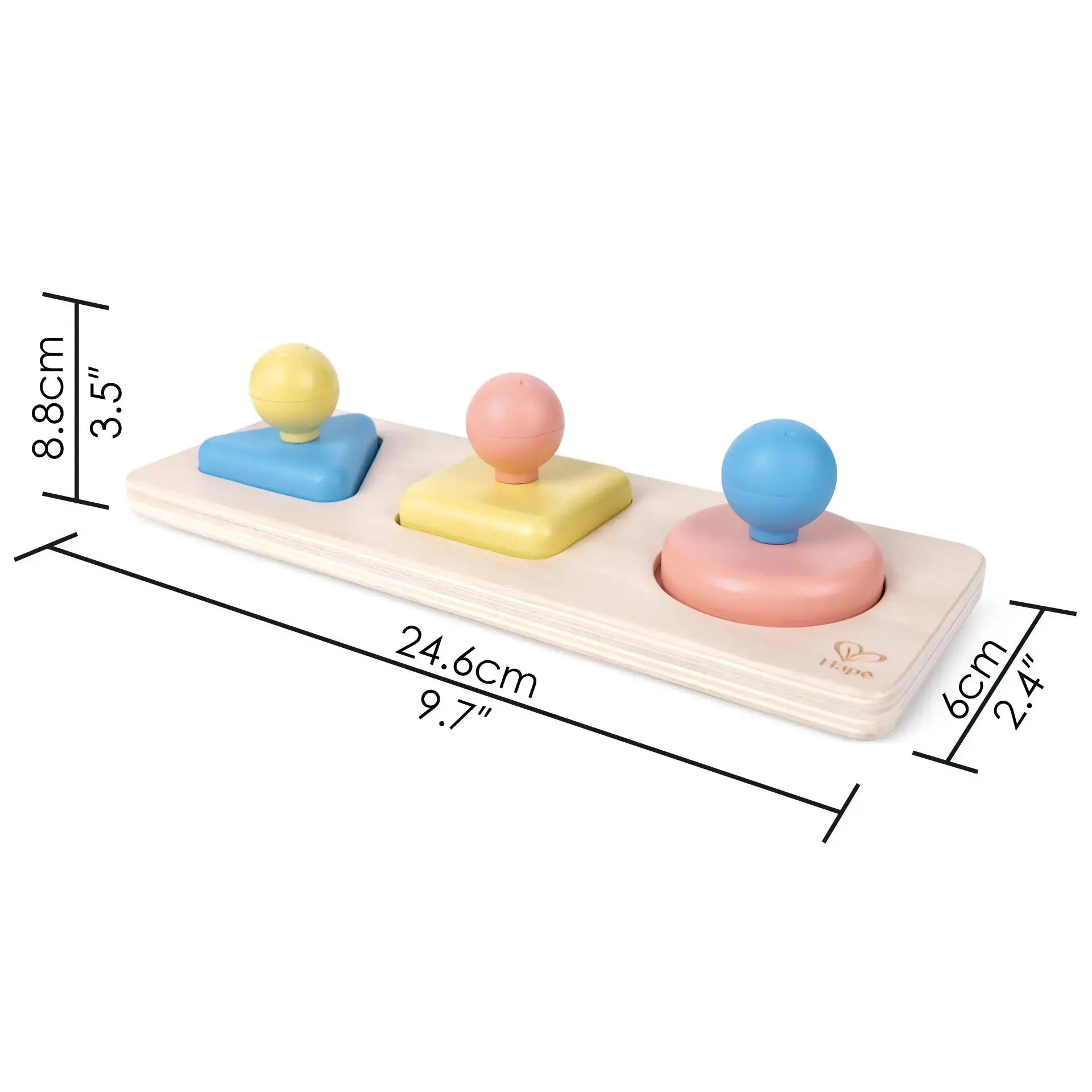 Fidtoy Montessori Juguete de espejo con formas para niños pequeños 10M+