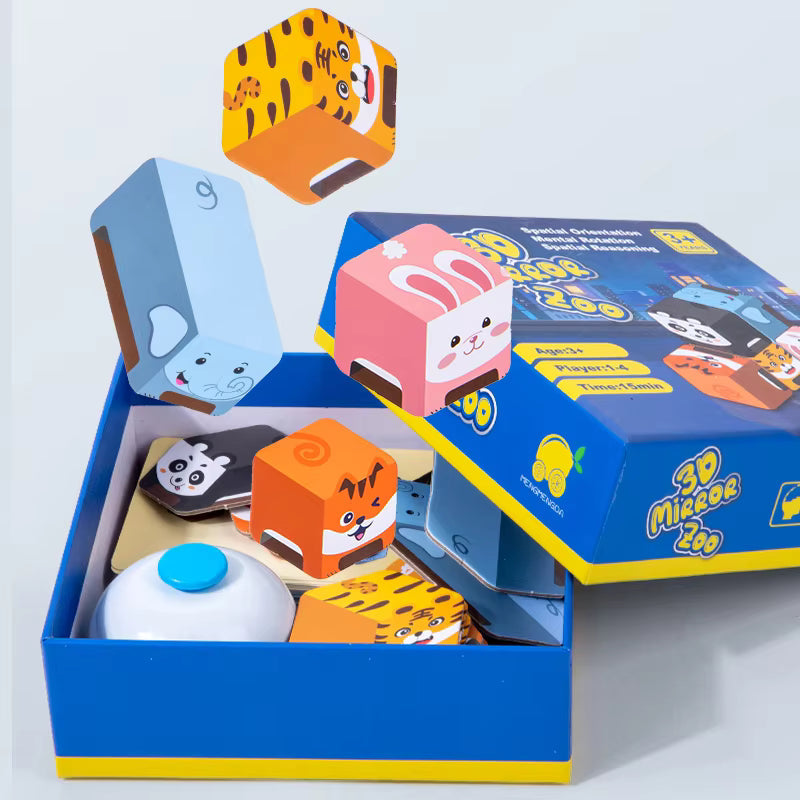 Fidtoy 3D Mirror Zoo Game for Animal Logic Learning
