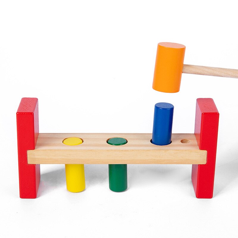 Jouets en bois pour enfants : Table de percussion amusante