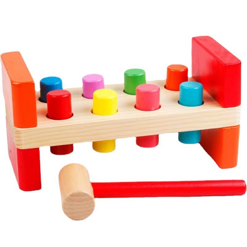 Jouets en bois pour enfants : Table de percussion amusante