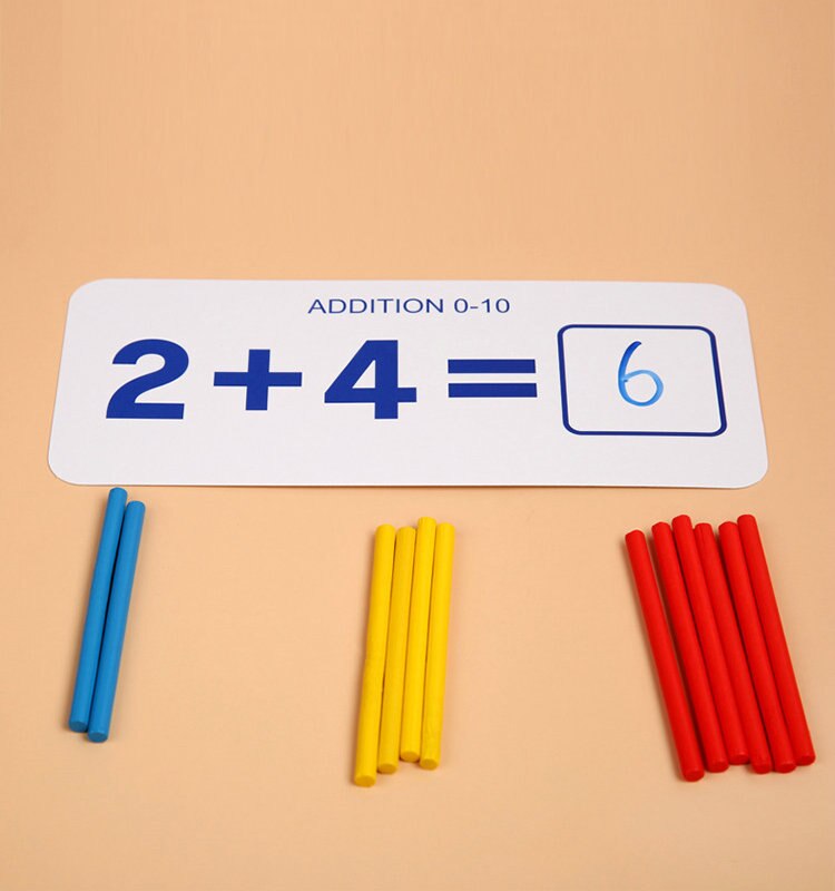 Bâtonnets de Comptage en Bois Activité de Mathématiques et de Nombres