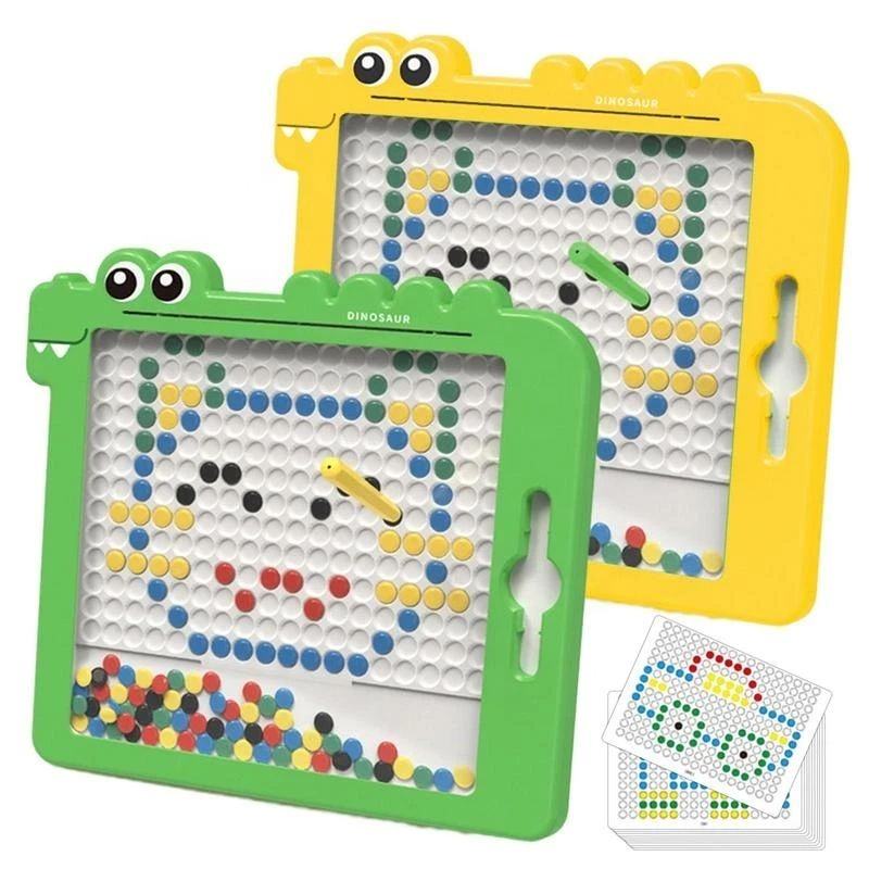 Fidtoy Magnetic Drawing Board for Kids – Montessori Art & Creative Bead Toy for Toddlers