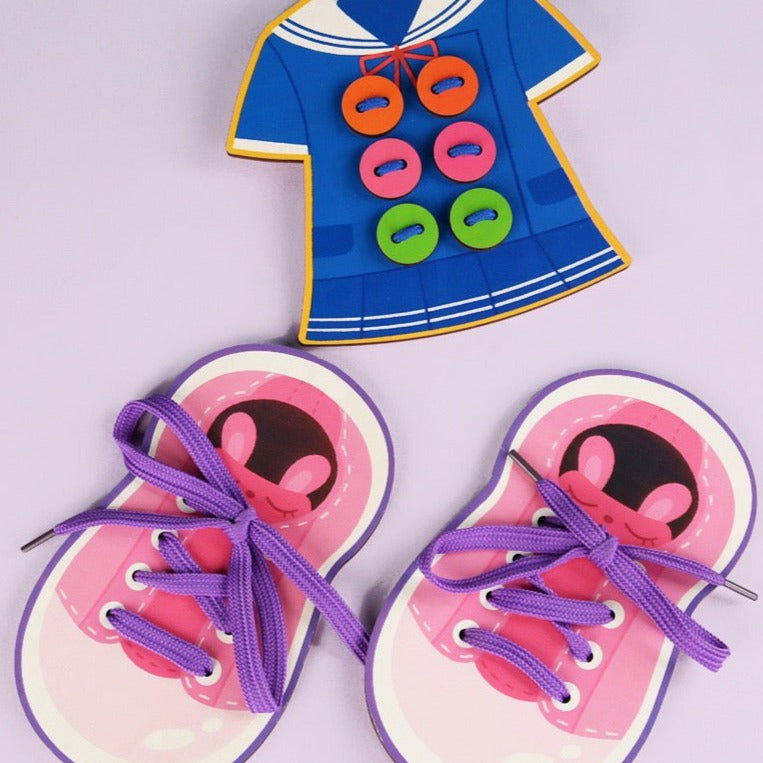 Juego de 2 juguetes para pisar (niña y niño) - Mejores habilidades motoras finas
