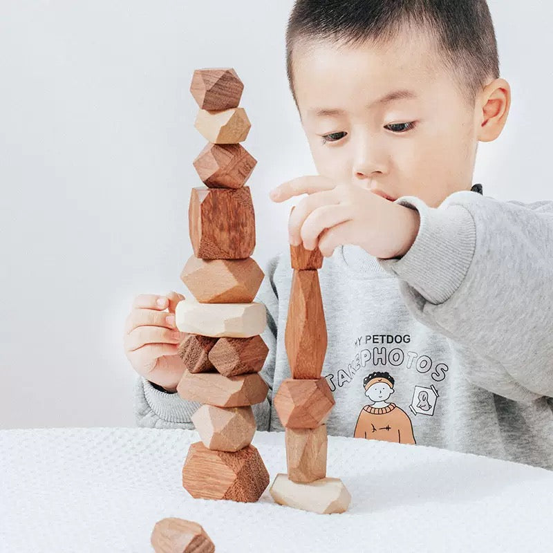 Rustic Stacking Balancing Stones Set of 18