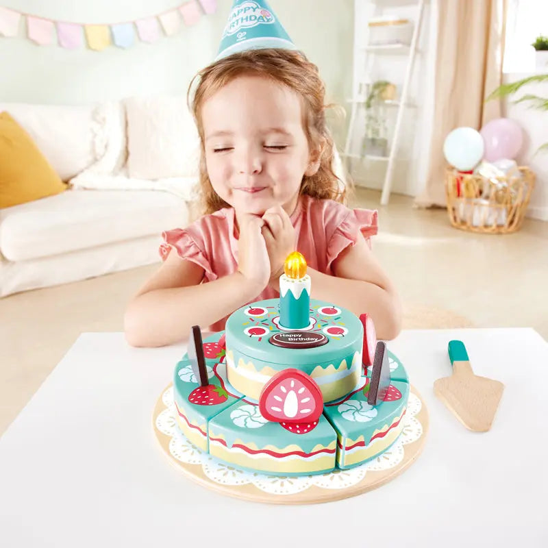 Fidtoy Interactive Birthday Cake Toy Light Sound Pretend Play Set
