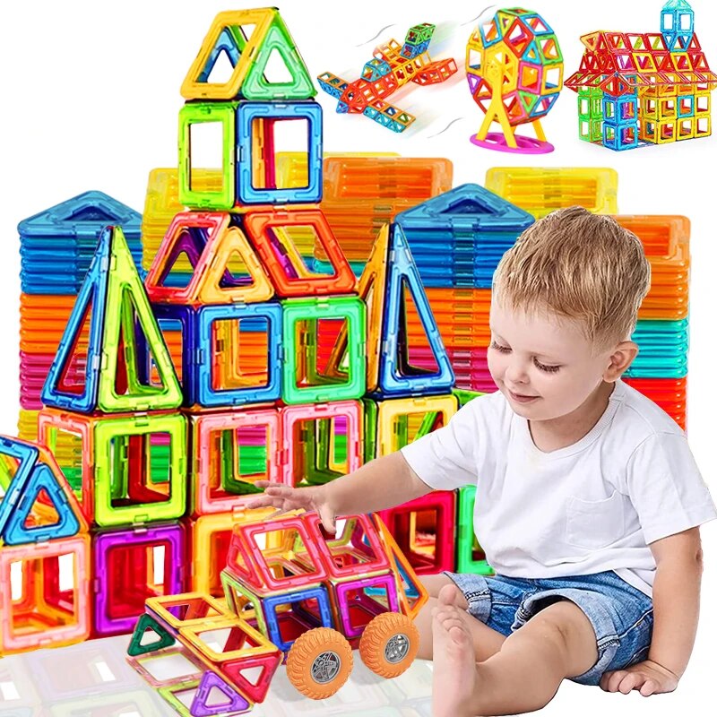 Fidtoy Montessori Magnetic Building Blocks for Kids