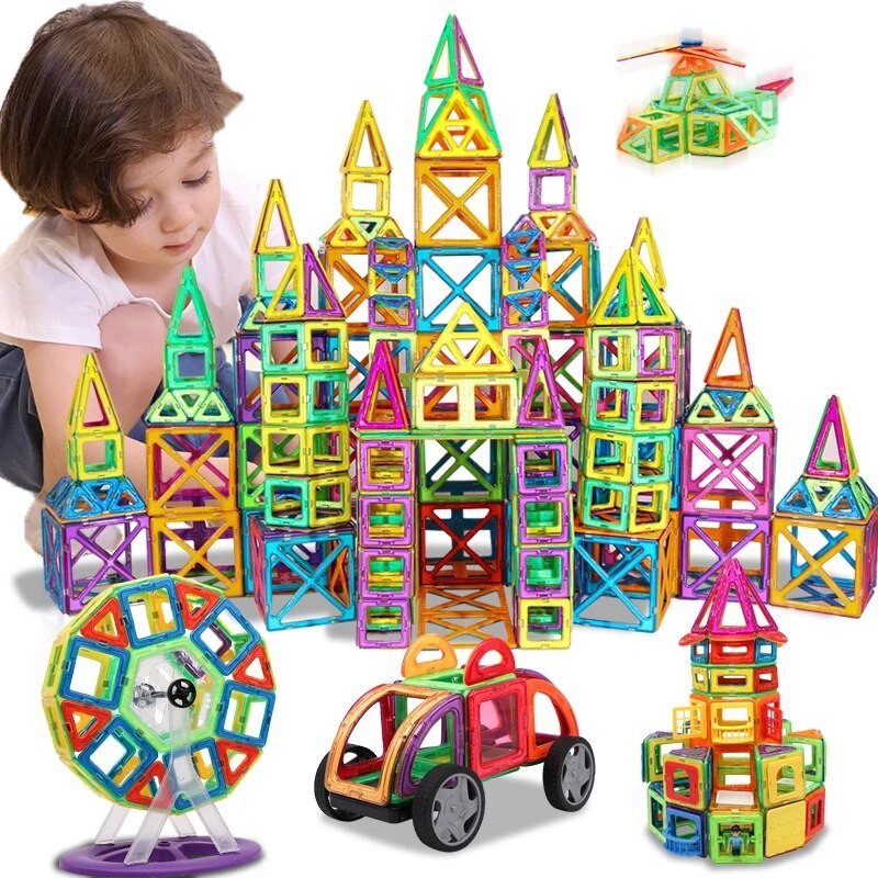 Fidtoy Montessori Magnetic Building Blocks for Kids