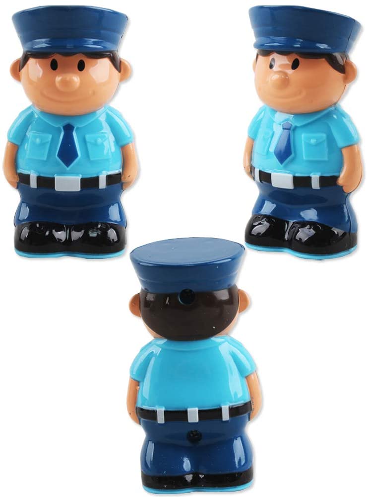 2 Dolls Remote Control Cartoon Car for Toddlers with Light Music RC Police Car Toys Prefect Birthday Xmas Gift Present for Kids