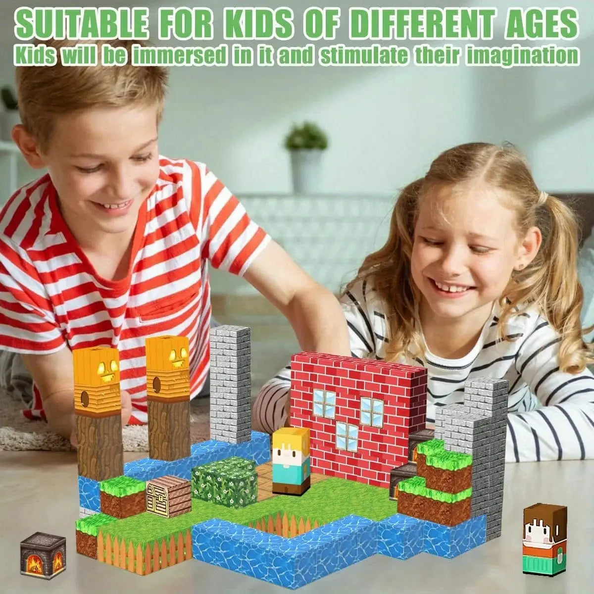 Fidtoy Magnetic Building Blocks Set for Kids – STEM Construction Toys for Creative Learning