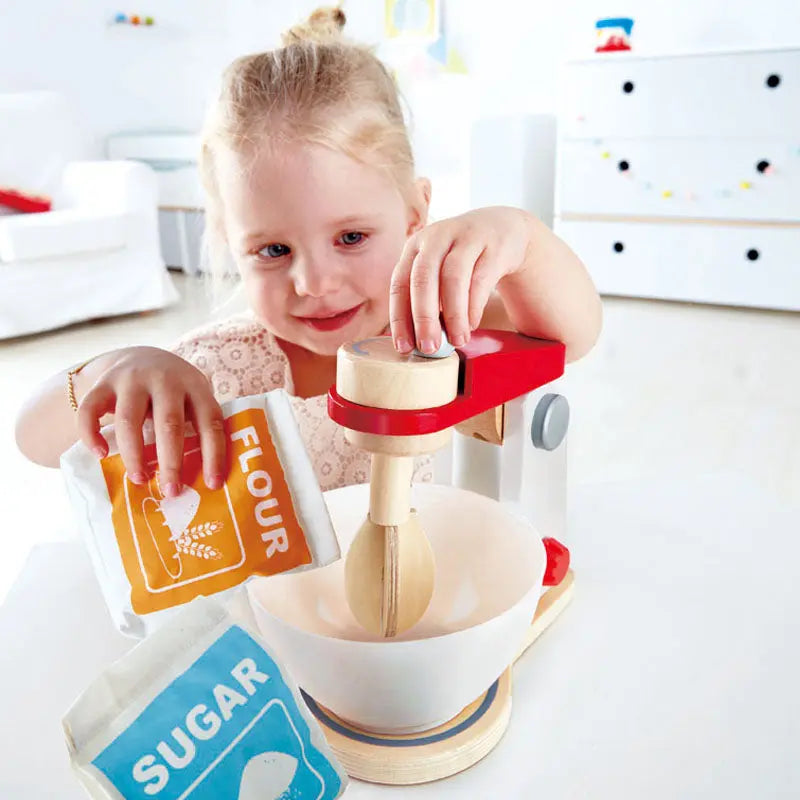 Fidtoy Batidora de Cocina de Madera, Juguete, Juego de Imitación para Hornear