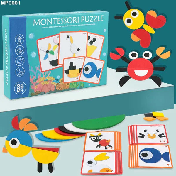 Fidtoy Montessori Geometric Puzzle