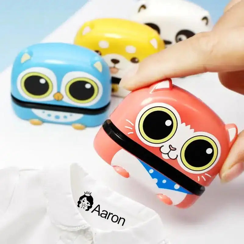 Fidtoy Clothes First Name Stamp – Personalized Kids Clothing Labeling Tool for School & Daycare