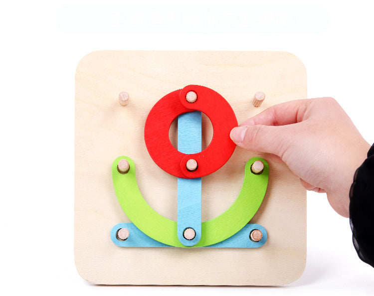 Fidtoy Chiffres et Lettres Puzzle en Bois