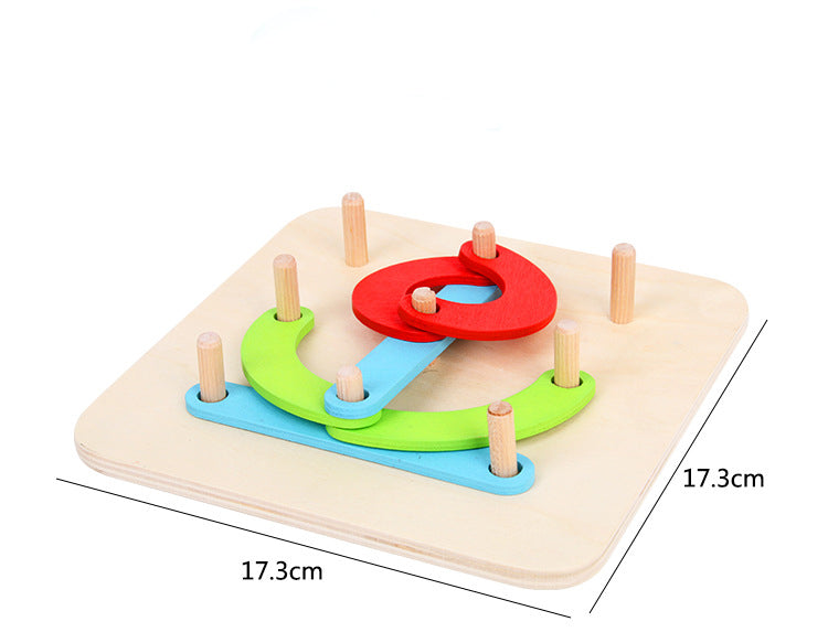 Fidtoy Chiffres et Lettres Puzzle en Bois