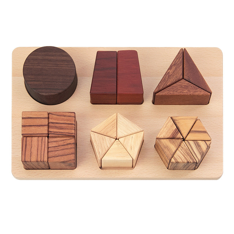 Juego de Juguetes Educativos de Madera Natural Premium