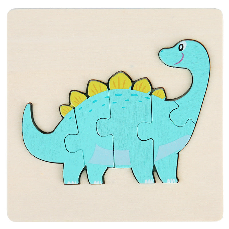 Rompecabezas Dino Montessori Paquete de 6 - Rompecabezas de madera ecológicos