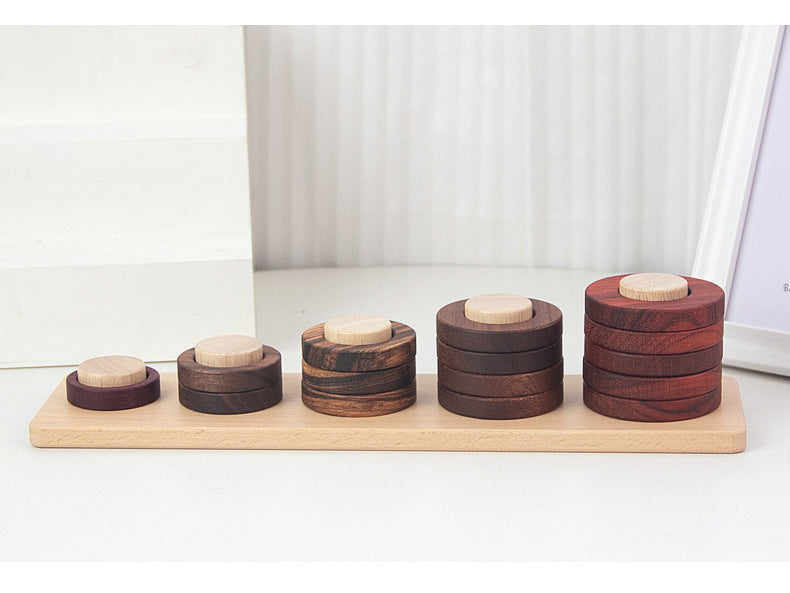 Juego de Juguetes Educativos de Madera Natural Premium