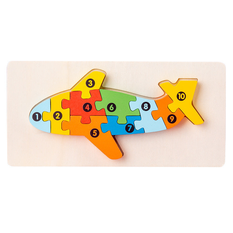 Montessori Puzzles 4 Pack - Eco-Friendly Wooden Puzzles Set#8