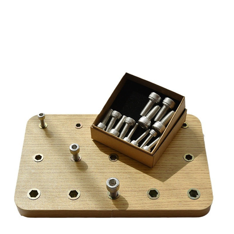 Tornillos para Equipo de Entrenamiento de Rehabilitación de la Función de la Mano Montessori Tablero de Habilidades Motrices Finas