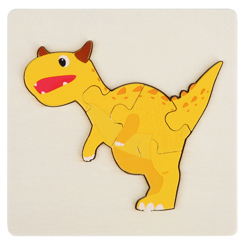 Rompecabezas Dino Montessori Paquete de 6 - Rompecabezas de madera ecológicos
