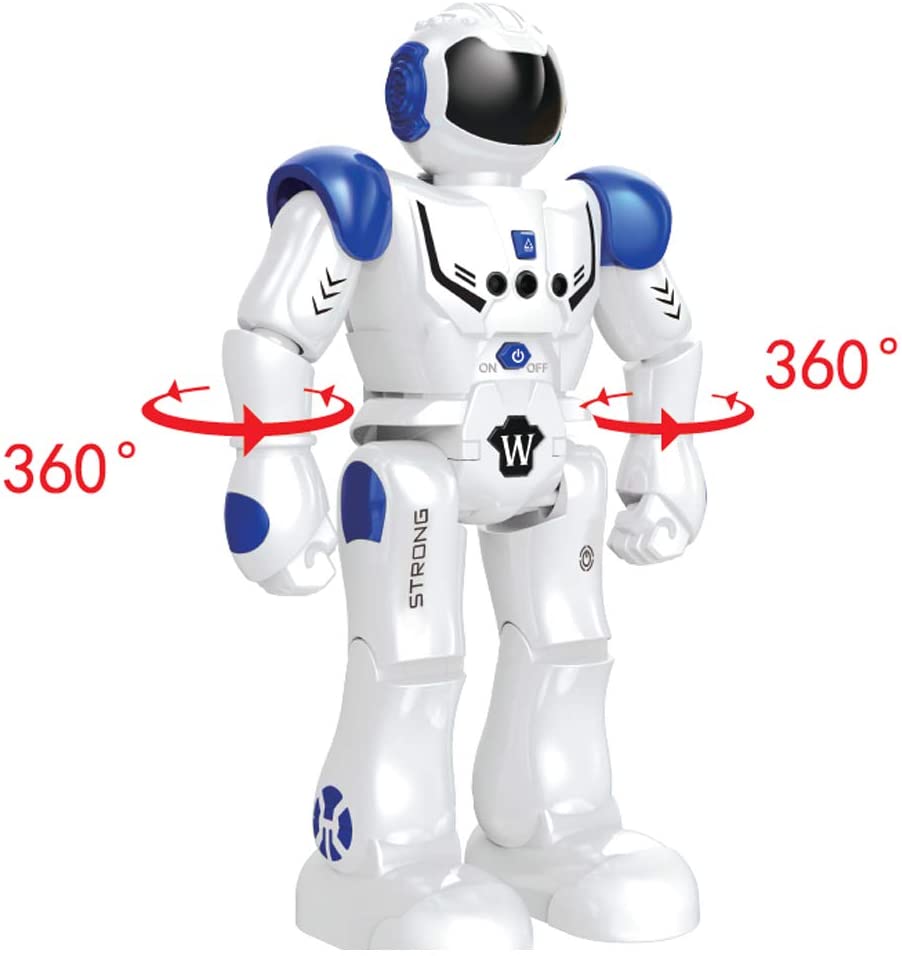 Remote Control Robot Toy Programmable Intelligent Interactive Gesture Sensing Robot Kit Dancing Walking Smart Robotics LED Gift for Kids