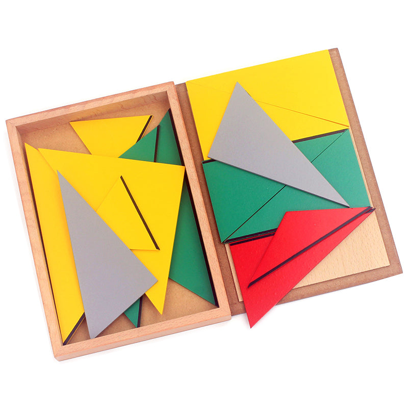 Fidtoy Lot de triangles constructeurs Matériel Montessori