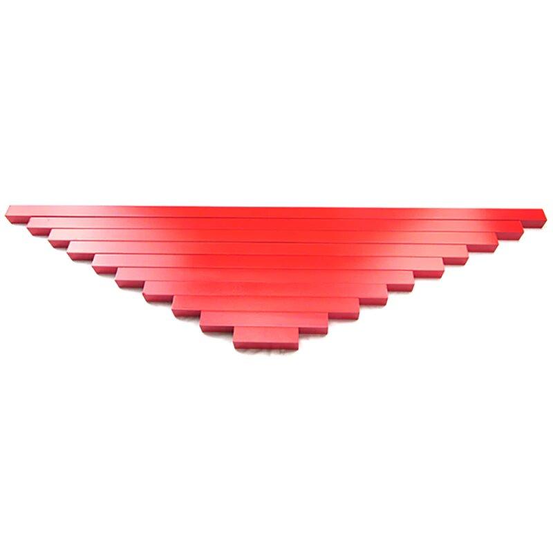 Fidtoy Red Rods Montessori Sensorial Material for Kids 3+