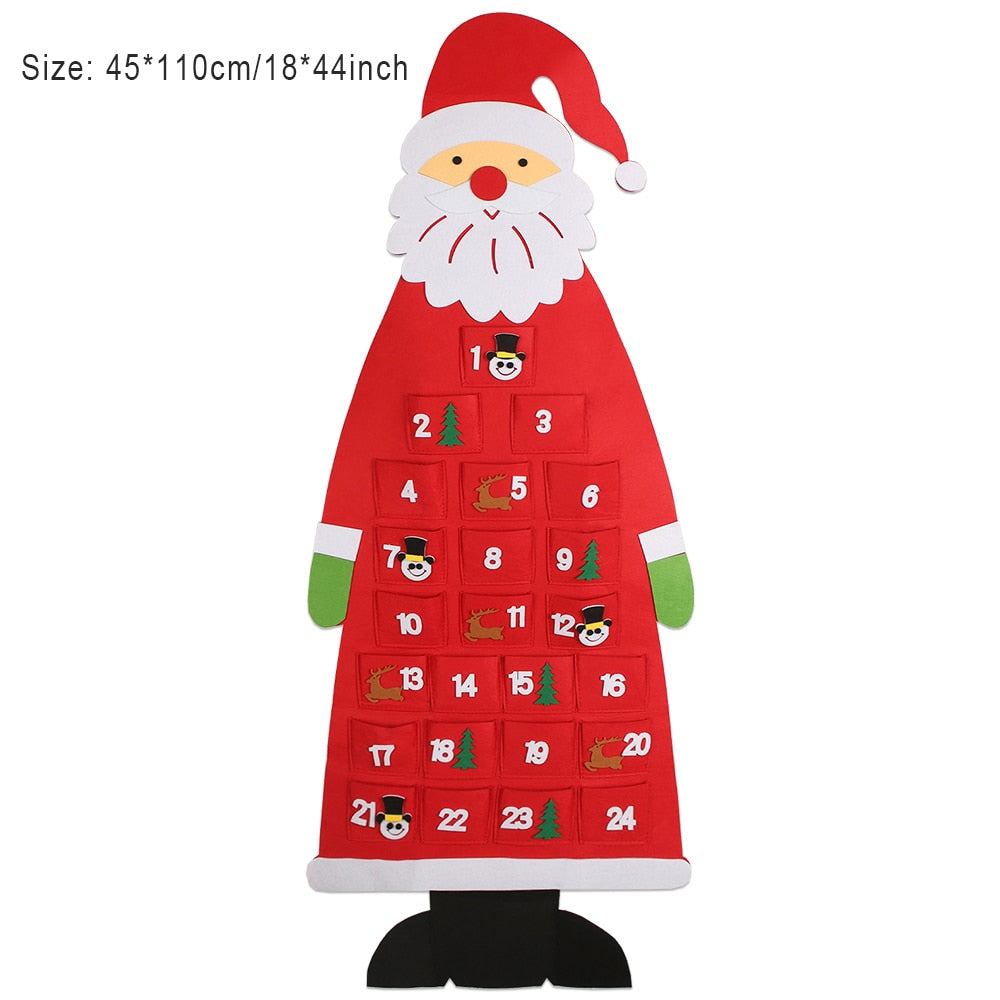 Fidtoy Felt Christmas Tree Set for Kids – DIY Holiday Ornaments, Interactive Toddler Gift