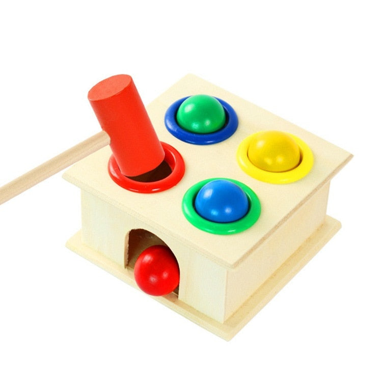 Juguete de Bolas con Martillo de Madera para Niños