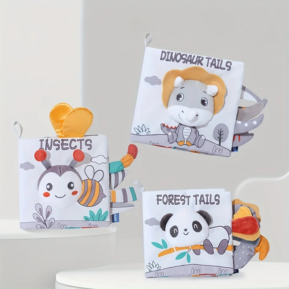 Fidtoy Soft 3D Crinkle Cloth Books | Sensory Learning Toy for Babies 0-12 Months