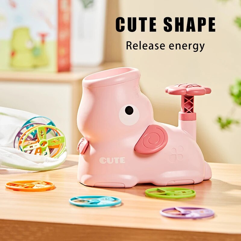Fidtoy Lance-roquettes à Air – Jouet Fusée Stomp d'Extérieur pour Enfants, Jeu Actif et Apprentissage STEM