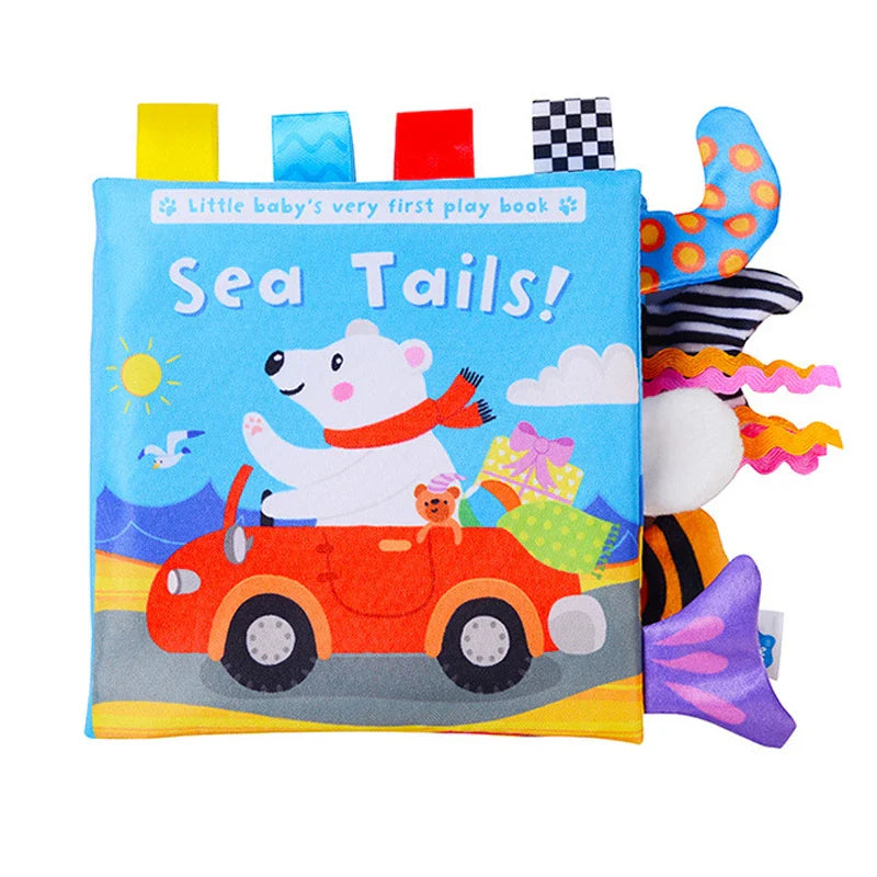 Fidtoy Soft 3D Crinkle Cloth Books | Sensory Learning Toy for Babies 0-12 Months