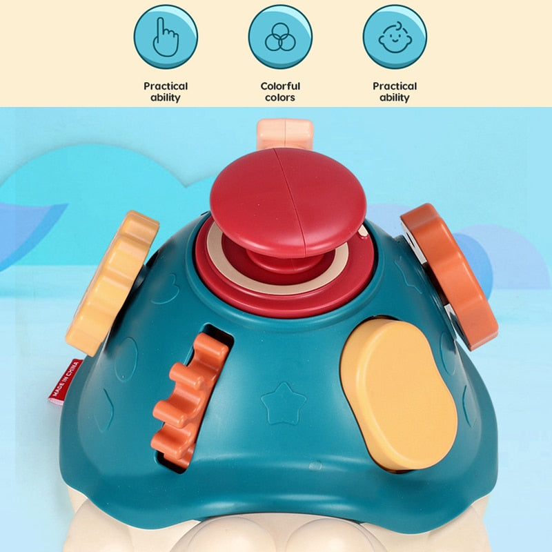 Juguete de tortuga de actividades Montessori para bebés