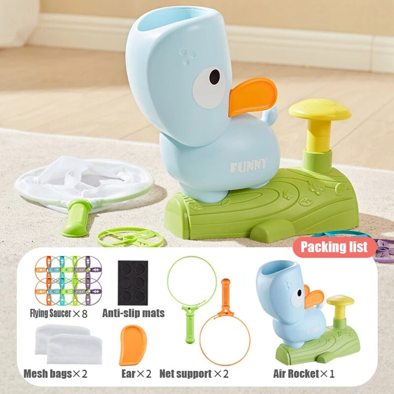 Fidtoy Lance-roquettes à Air – Jouet Fusée Stomp d'Extérieur pour Enfants, Jeu Actif et Apprentissage STEM